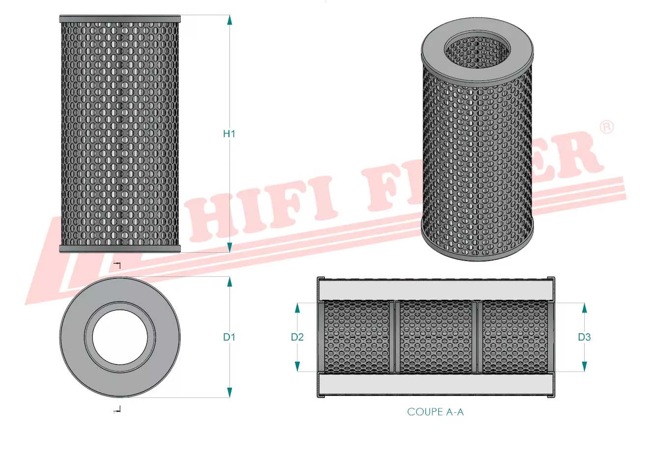 Гидравлический масляный фильтр HIFI FILTER SH 60026