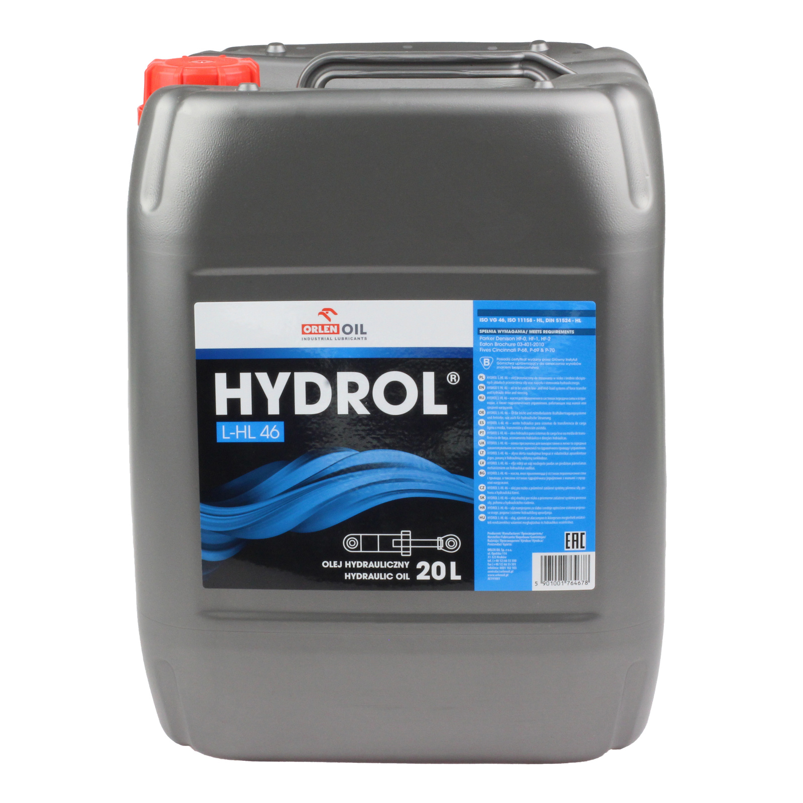 Гидравлическое масло Orlen HYDROL L-HL 46 20л.