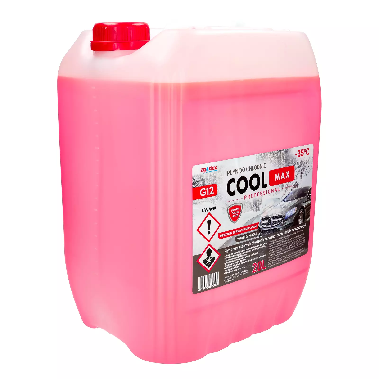 COOLMAX G12 розовая жидкость для радиатора - 20л, KCVCG12-1